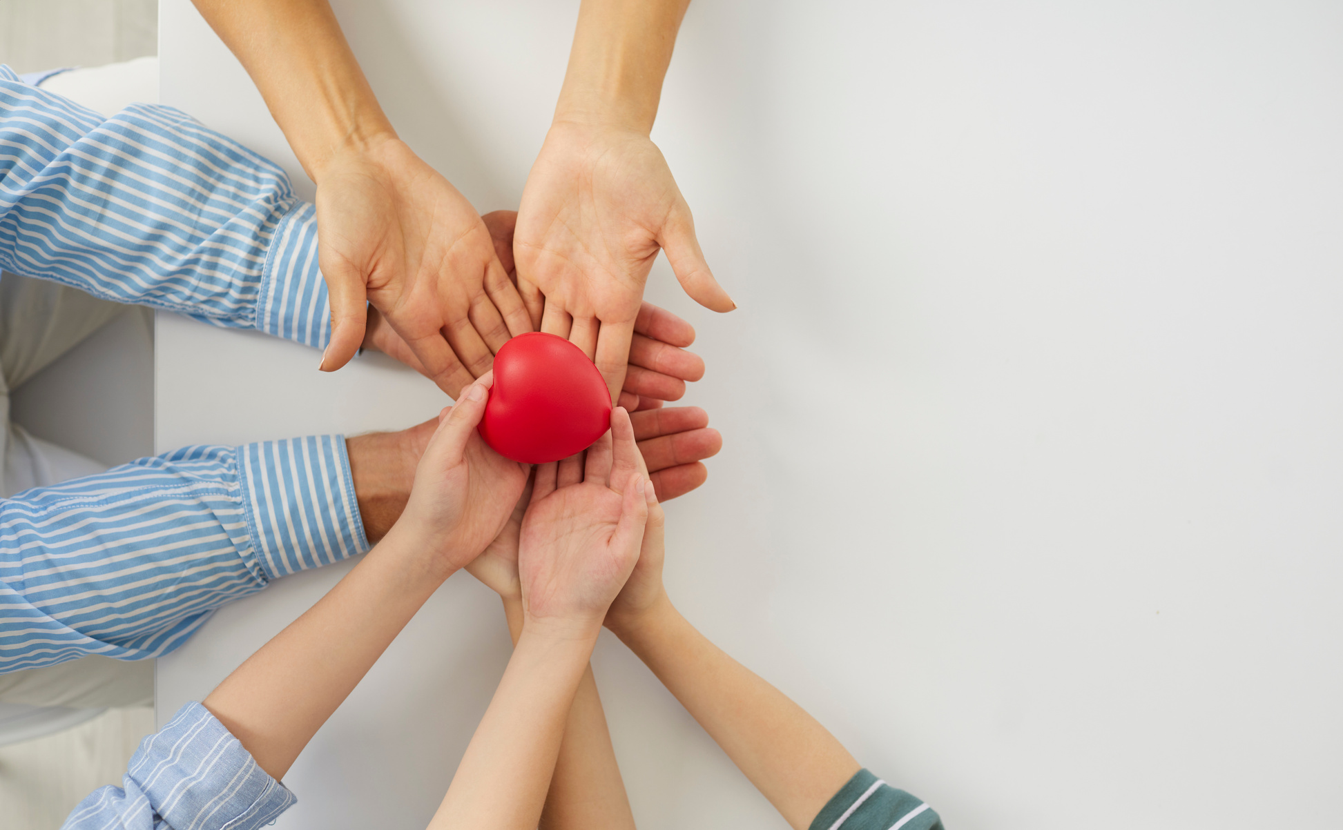 Loving  Holding Heart in Hands and Promoting Charity, Donation or Heart Health